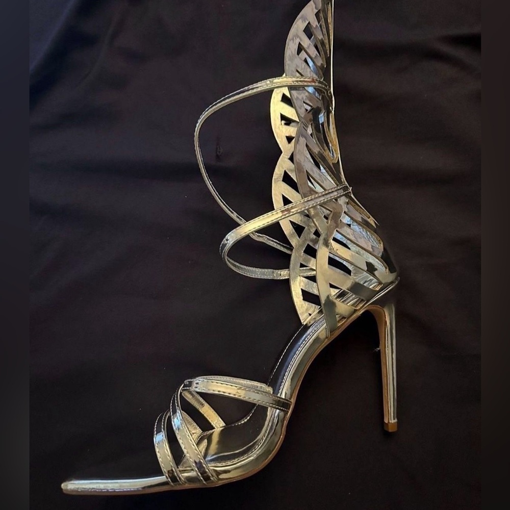 Silver heels